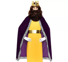 Kit Homem Sábio Roxo Adulto: Capa e Coroa