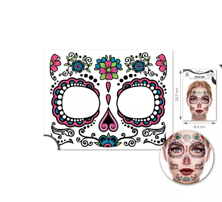 Translation missing: pt-PT.Kit Tatuaje Facial Catrina rosa