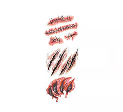 Kit de tatuagem de feridas e costuras
