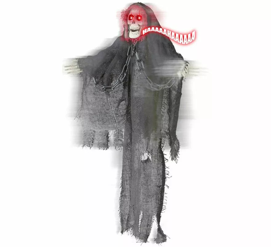 Translation missing: pt-PT.La Muerte con Ojos Luminosos y Risa Maliciosa con Sensor de Movimiento de 46 cm