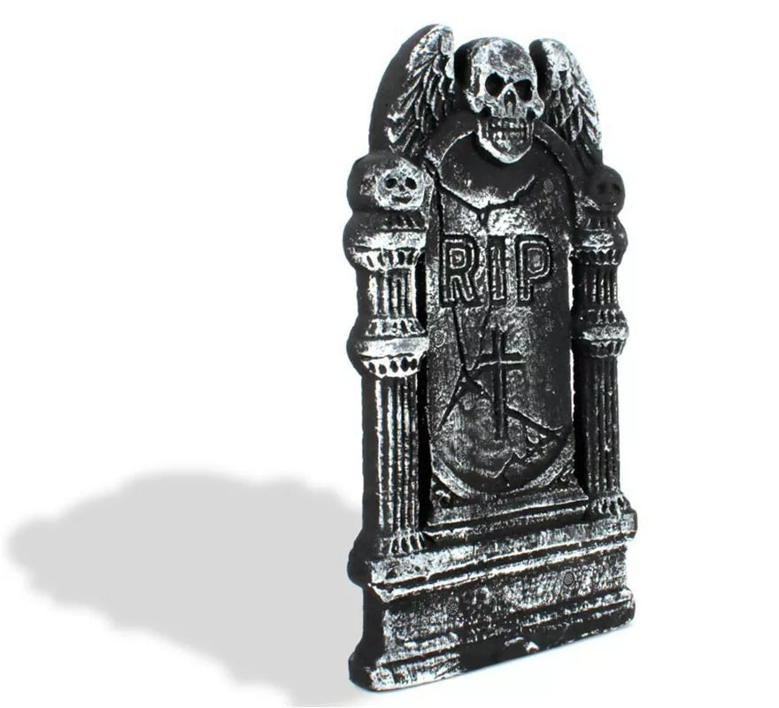Translation missing: pt-PT.Lápida Ángel Calavera RIP de foam de 20x40 cm