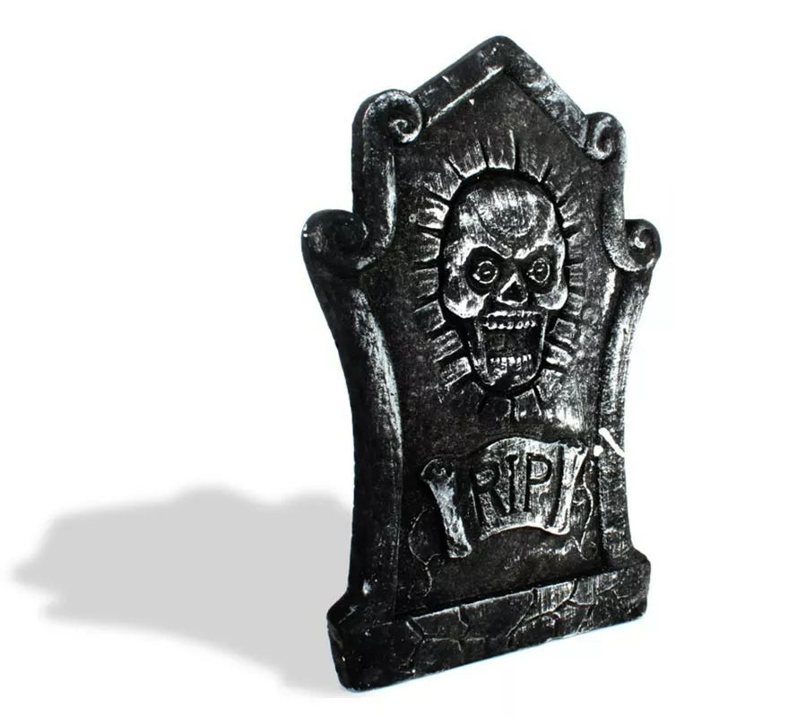 Translation missing: pt-PT.Lápida Calavera gritando RIP de foam de 29x43 cm