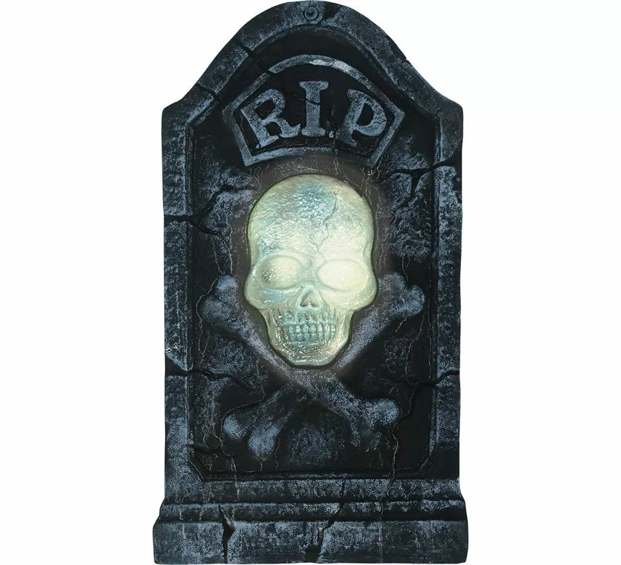 Translation missing: pt-PT.Lápida Calavera Pirata con Luz y Sonido de 90x50 cm