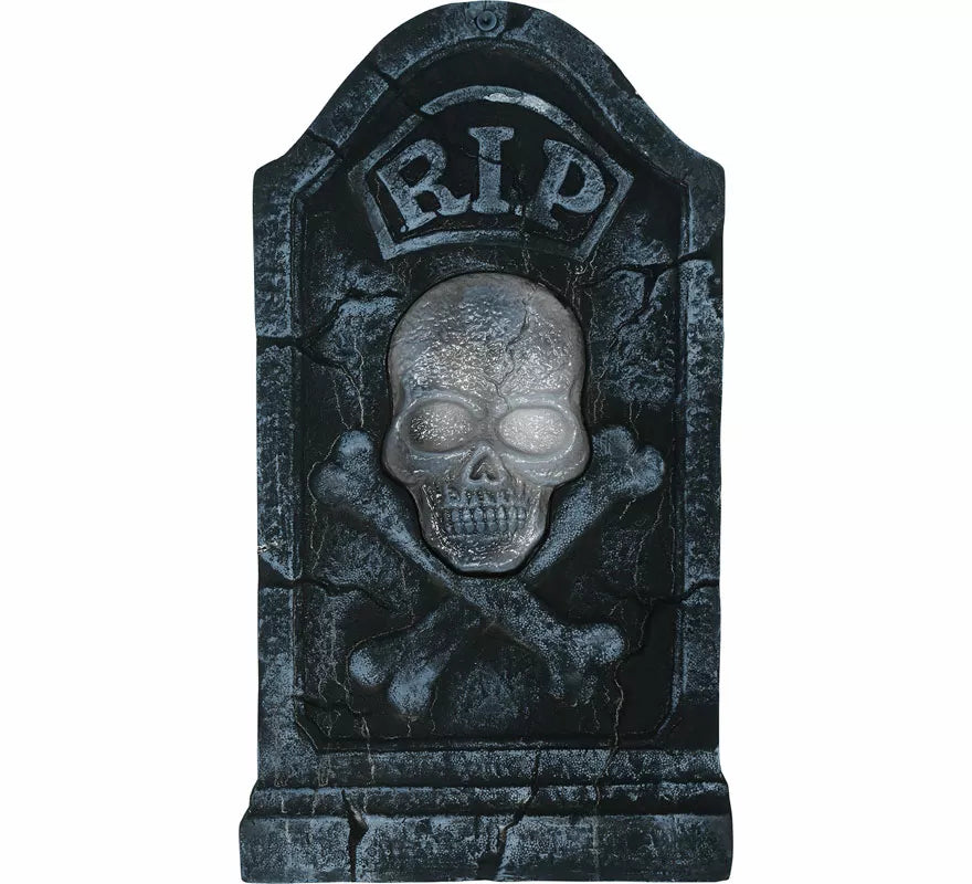 Translation missing: pt-PT.Lápida Calavera Pirata con Luz y Sonido de 90x50 cm