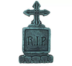 """Lápide da Cruz do Cemitério ""RIP"" 43x22 cm"""