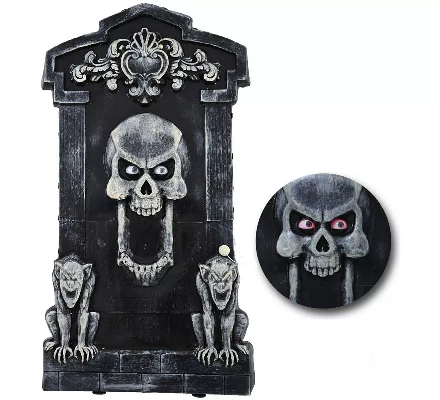 Translation missing: pt-PT.Lápida Cementerio Gárgola con Luz y Sonido 91.5x50 cm