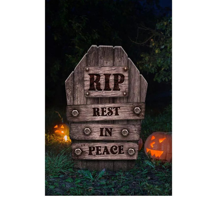 Translation missing: pt-PT."Lápida Cementerio plástico 'Rest in Peace"" de 56 cm"