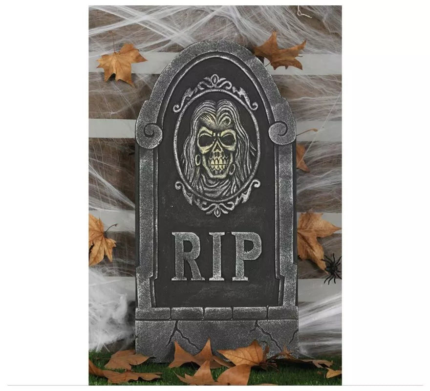 Translation missing: pt-PT.Lápida Rip con Calavera 33X65 Cm