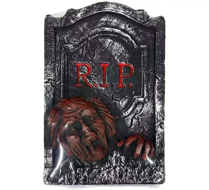Translation missing: pt-PT.Lápida Zombie de Foam RIP de 34x3,50x55 cm