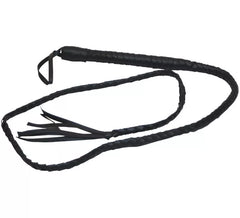 Chicote de couro preto