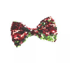 arco brilhante 12 cm de brilho vermelho e verde