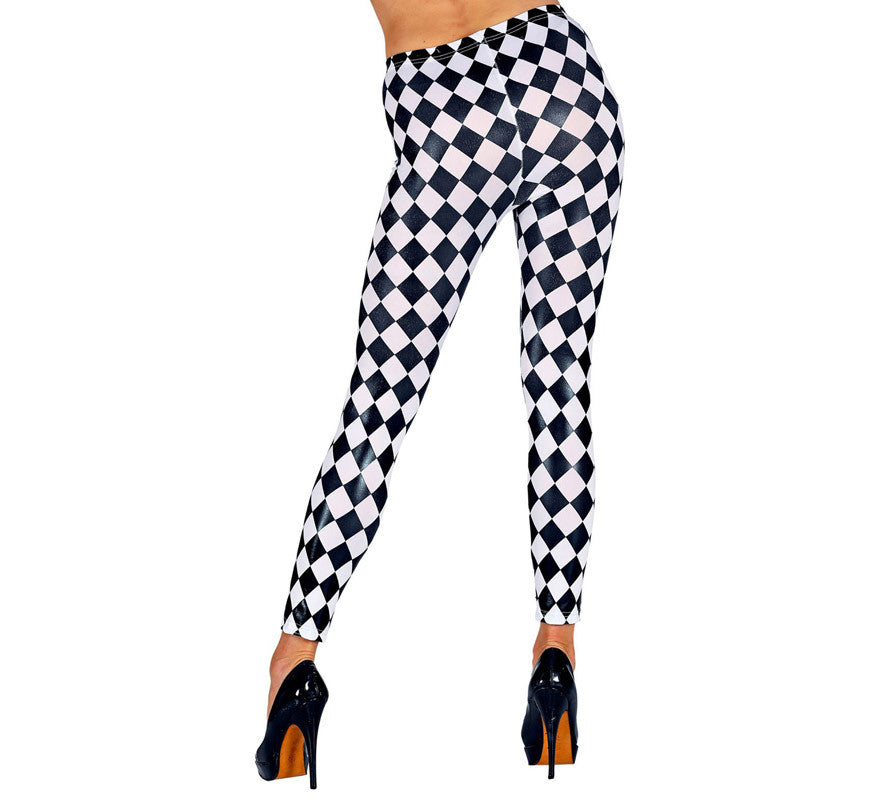 Translation missing: pt-PT.Leggings a Rombos Blancos y Negros para mujer