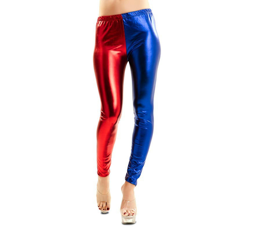 Translation missing: pt-PT.Leggings Rojo y Azul Metalizado para mujer