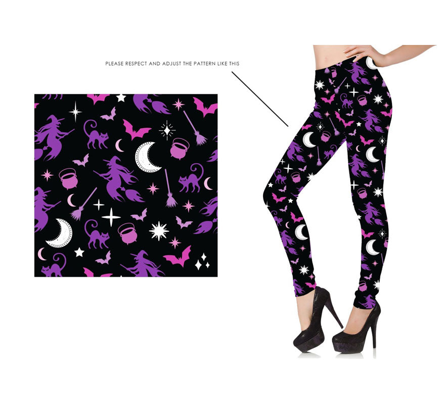Translation missing: pt-PT.Leggins de Bruja púrpura para mujer