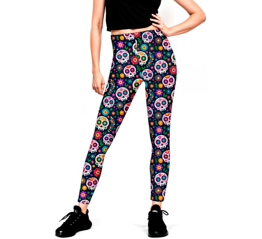 Translation missing: pt-PT.Leggins de Calaveras Catrina para mujer
