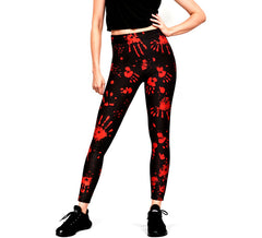 Leggings Bloody Footprint para mulheres