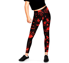 Leggings Bloody Footprint para meninas