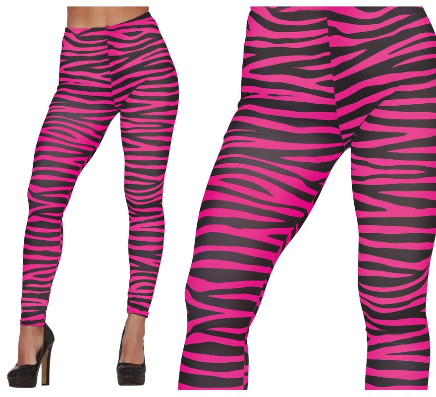 Translation missing: pt-PT.Leggins estampado de Cebra fucsia para mujer