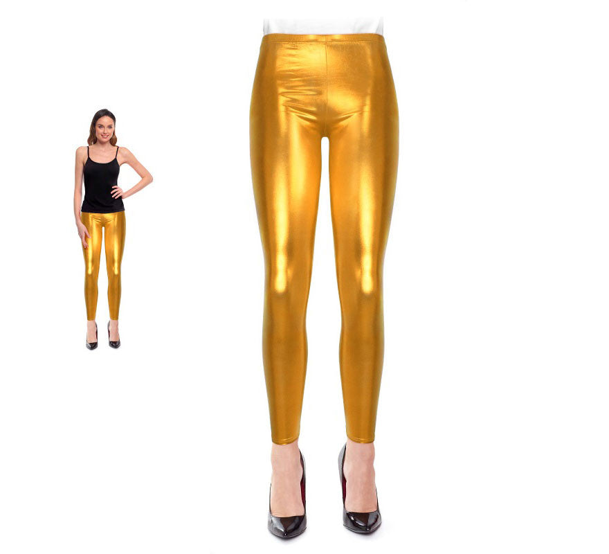 Translation missing: pt-PT.Leggins Metalizado dorado para mujer
