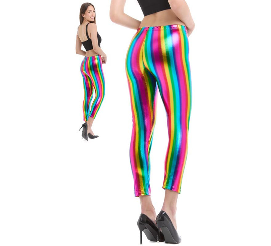 Translation missing: pt-PT.Leggins metalizados Arcoíris para mujer