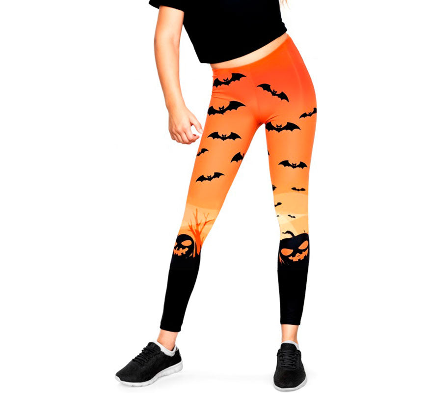 Translation missing: pt-PT.Leggins naranjas de Calabaza para niña