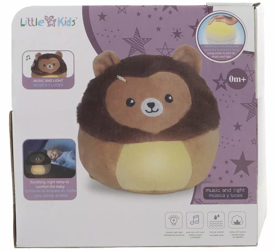 Translation missing: pt-PT.León de Peluche Relajante con Luz y Sonido de 24 cm