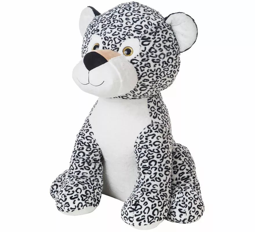 Translation missing: pt-PT.Leopardo Jeni de Peluche gris de 80 cm