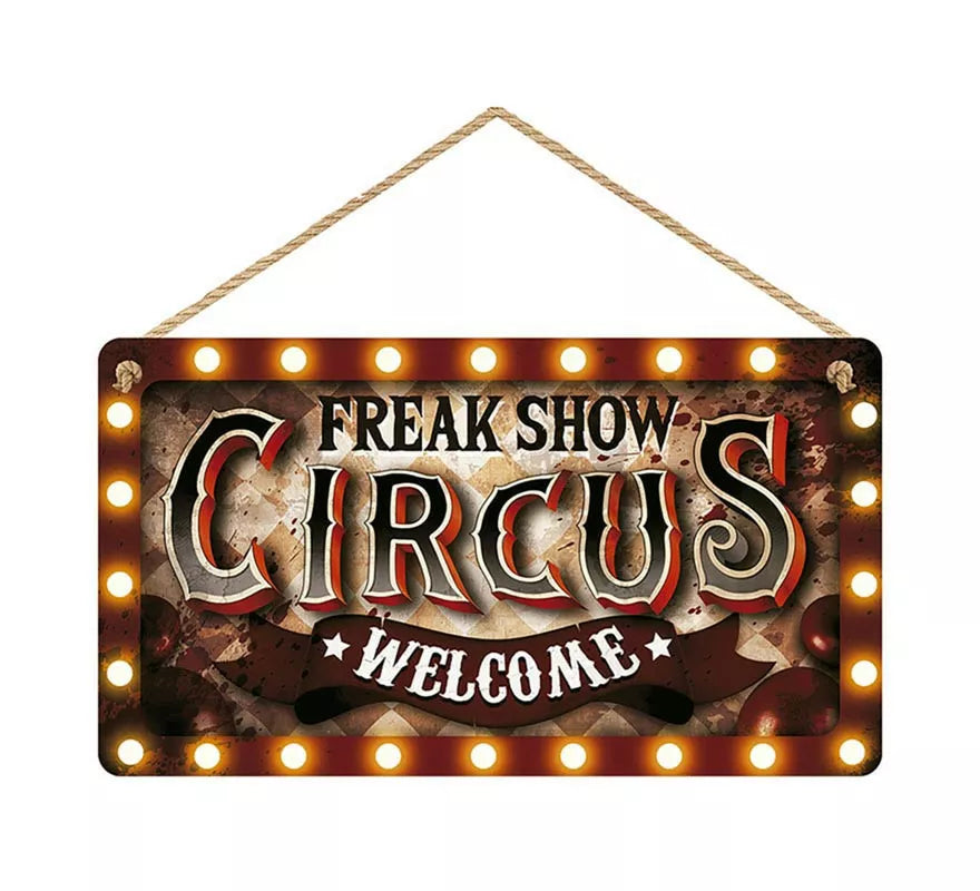 Translation missing: pt-PT."Letrero ""Circus"" de madera de 35x20 cm"