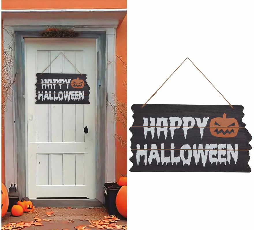 Translation missing: pt-PT.Letrero 'Happy Halloween' de 34X19 cm