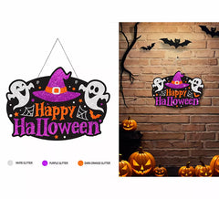 Sinal de fantasmas de feliz Halloween 37x27 cm