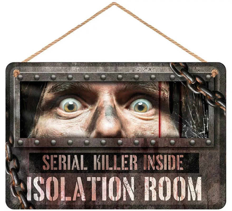 Translation missing: pt-PT.Letrero Isolation Room 30x20 cm Madera