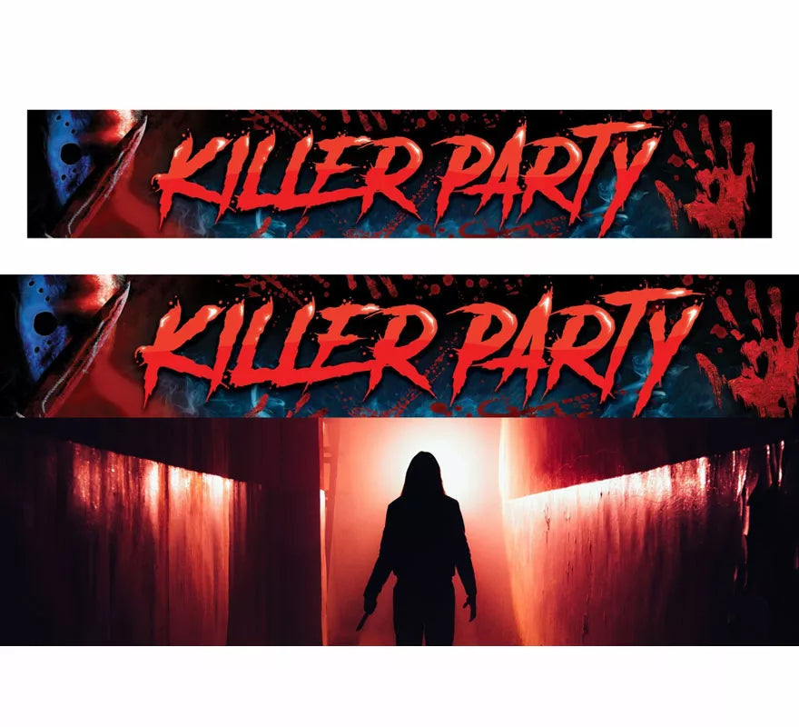 Translation missing: pt-PT.Letrero 'Killer Party' de tela de 290X50 cm