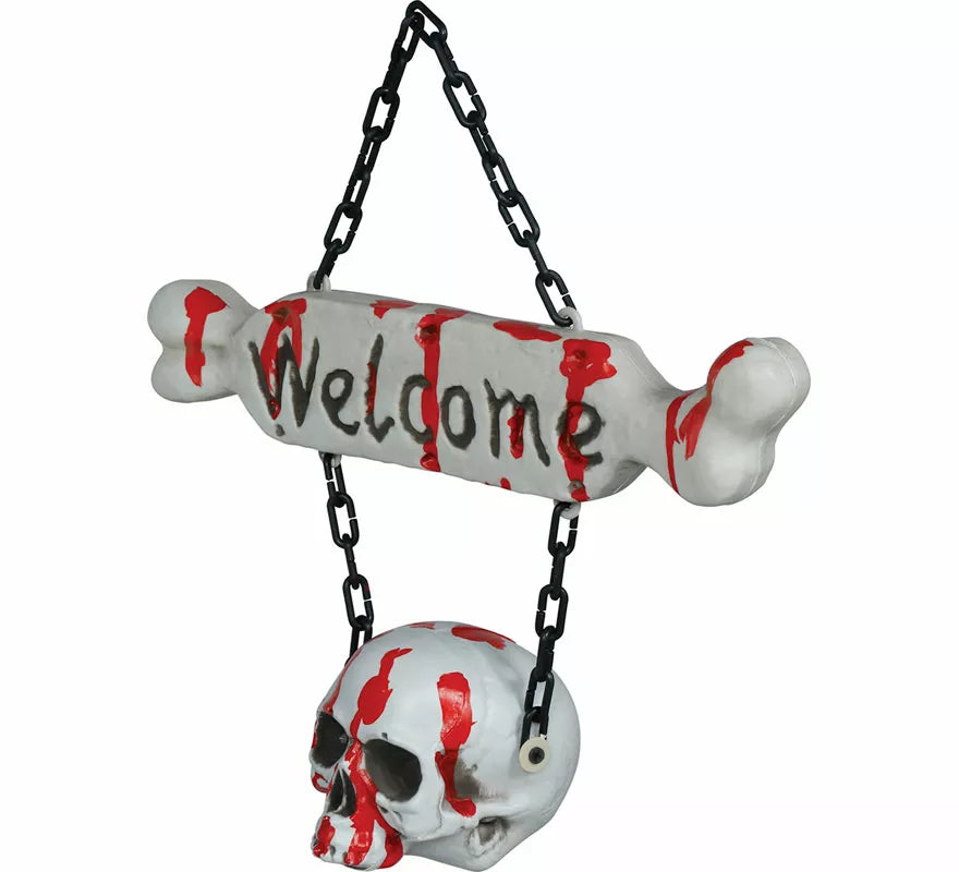 Translation missing: pt-PT.Letrero Welcome Huesos de 40x37 cm