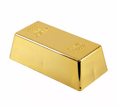 Lingote de ouro em plástico 18x9x5,5 cm