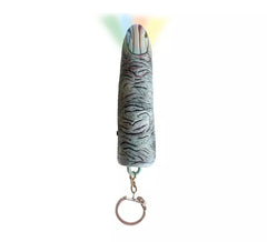 Chaveiro Dedo Zumbi com Luz 2,55 X 2,55 X 9 cm