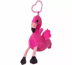 Porta-chaves Flamingo de Pelúcia 12 cm