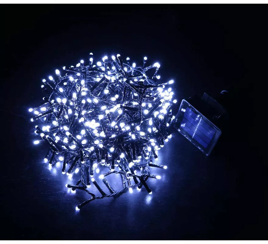 Translation missing: pt-PT.Luces de 144 Led blanco extensión múltiple solar