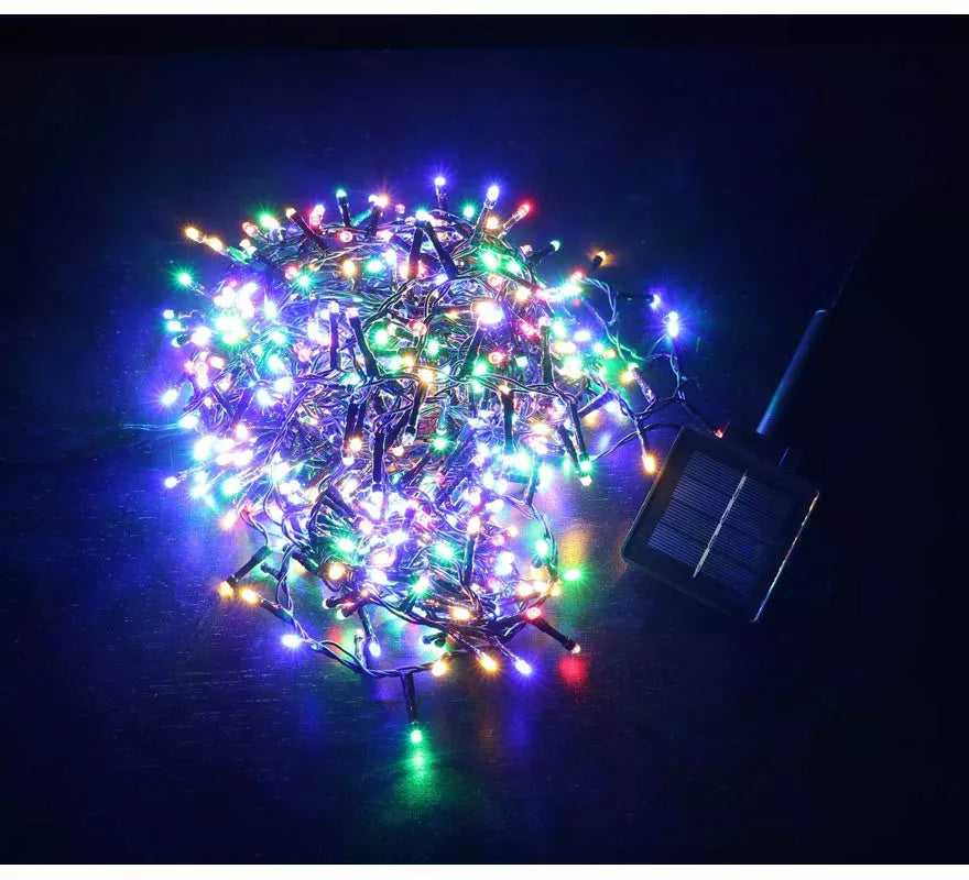 Translation missing: pt-PT.Luces de 144 Led multicolor extensión múltiple solar