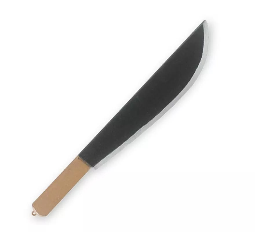 Translation missing: pt-PT.Machete de plástico de juguete con mango marrón de 8x54,5 cm