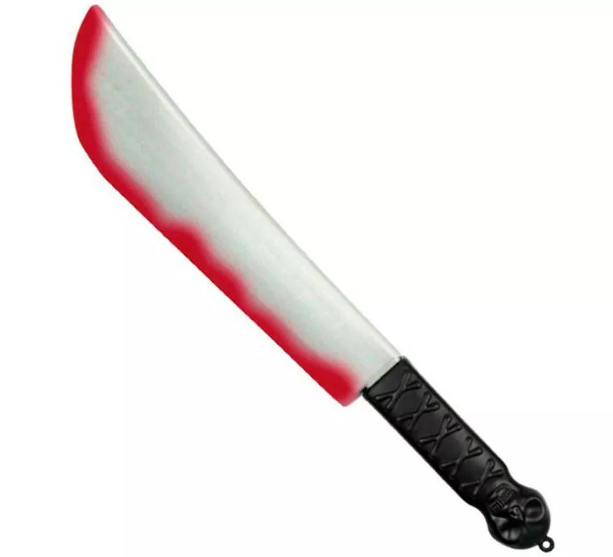 Translation missing: pt-PT.Machete o Cuchillo de juguete con Sangre de 33 cm