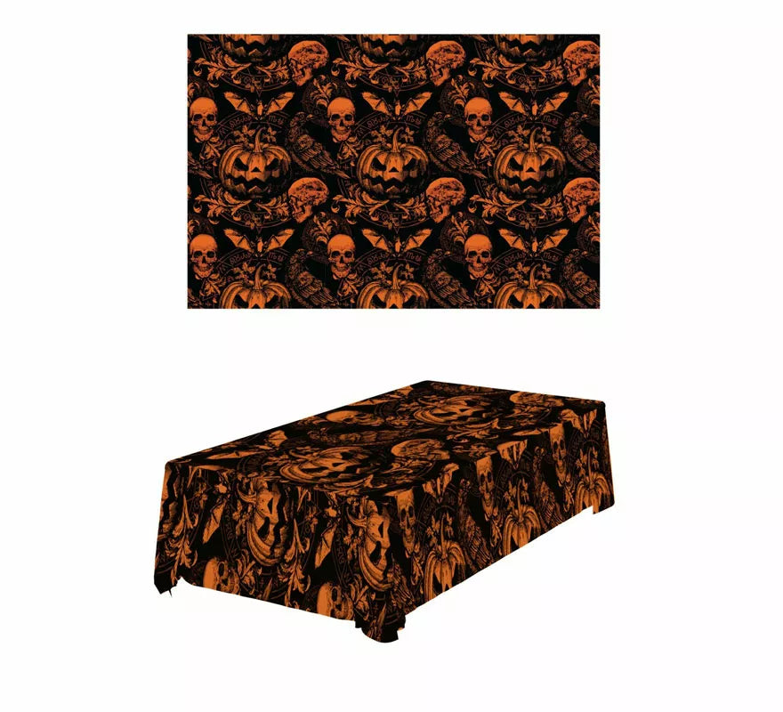 Translation missing: pt-PT.Mantel de Calabaza Gótica de 137x274 cm