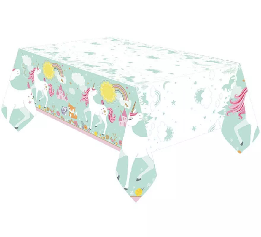 Mantel de plástico Unicornio Mágico de 137x243 cm