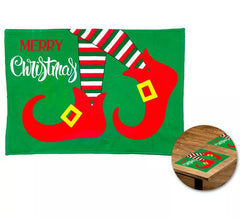 Jogo Americano de Natal Pernas de Elfo 33x46cm