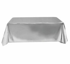 Toalha de mesa metálica em várias cores de 137X274 cms