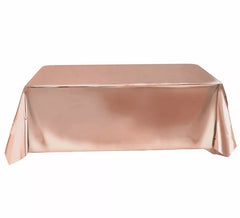 Toalha de Mesa Ouro e Rosa Metálico 137X274 cm