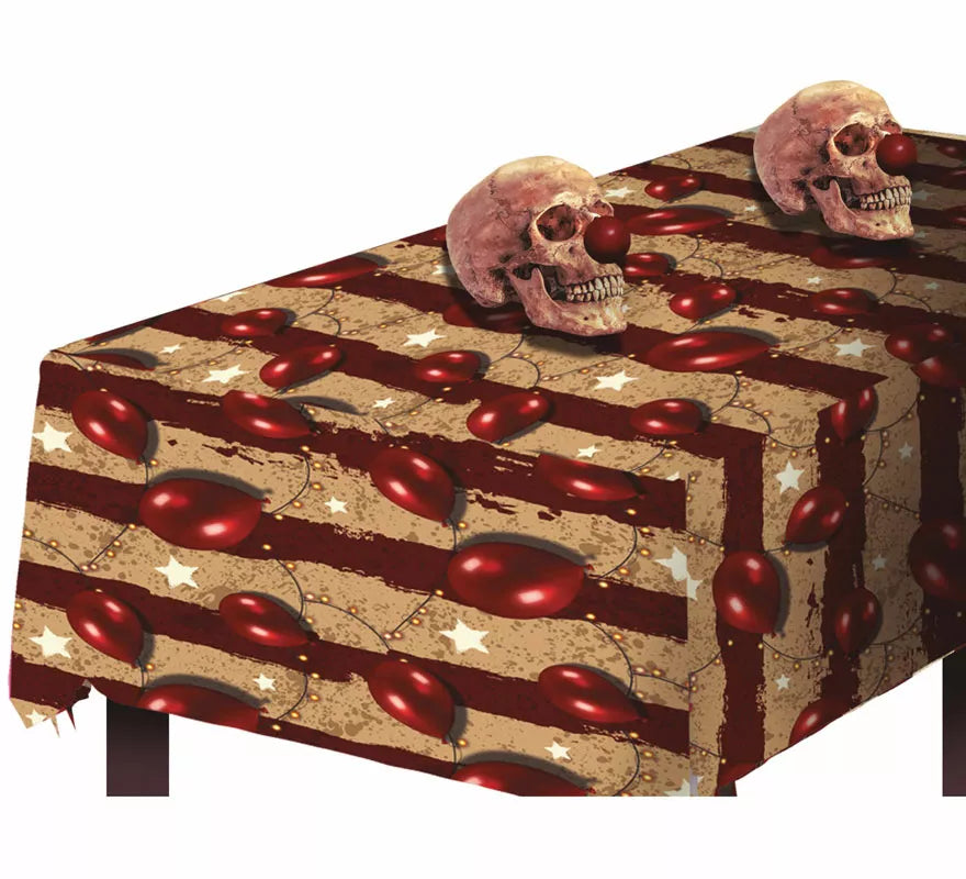 Translation missing: pt-PT.Mantel Payaso Calavera de 137X274 cm