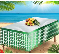Toalha de Mesa Tinsel Folha Verde 400x70 cm