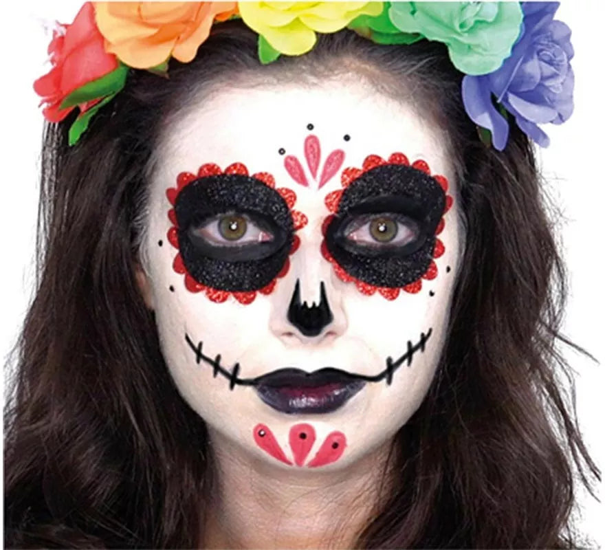 Translation missing: pt-PT.Maquillaje de Catrina bordes rojos