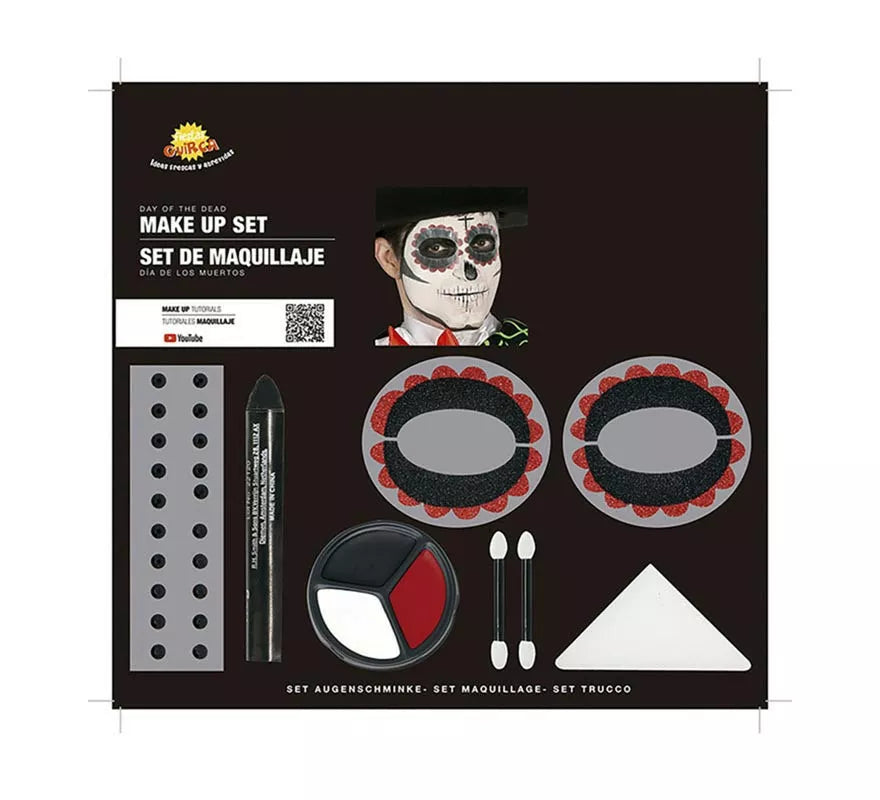 Translation missing: pt-PT.Maquillaje de Catrina bordes rojos