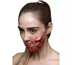 Boca de zumbi de látex sem rosto FXs de maquiagem